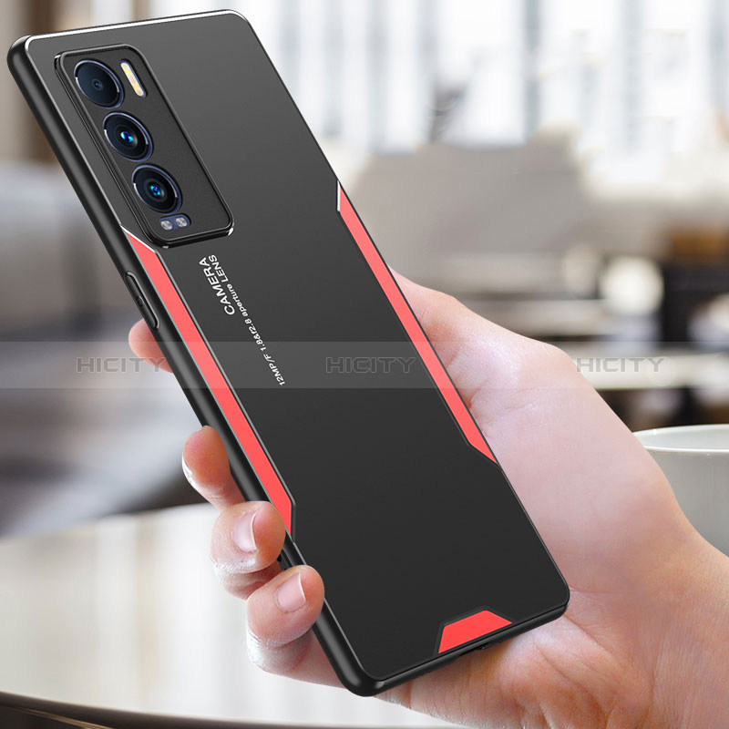 Coque Luxe Aluminum Metal Housse et Bumper Silicone Etui PB1 pour Realme GT Master Explorer 5G Plus