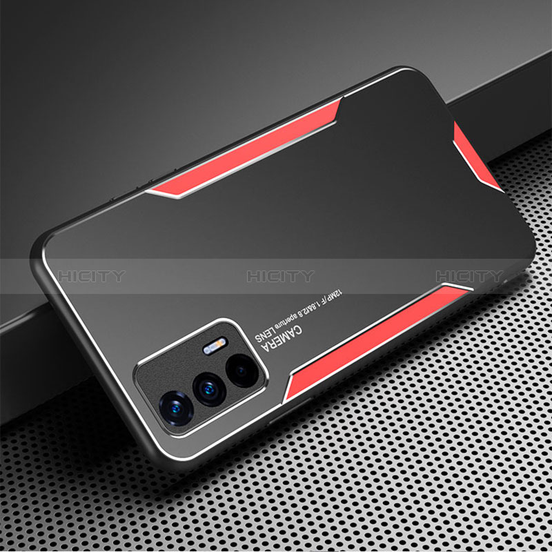 Coque Luxe Aluminum Metal Housse et Bumper Silicone Etui PB1 pour Realme GT Neo 2T 5G Plus