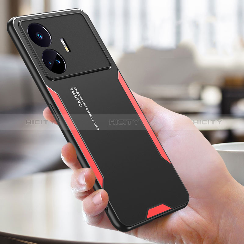 Coque Luxe Aluminum Metal Housse et Bumper Silicone Etui PB1 pour Realme GT Neo5 SE 5G Plus