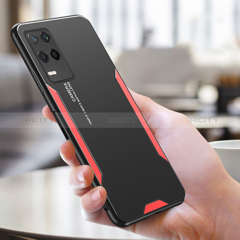 Coque Luxe Aluminum Metal Housse et Bumper Silicone Etui PB1 pour Realme Narzo 30 5G Plus