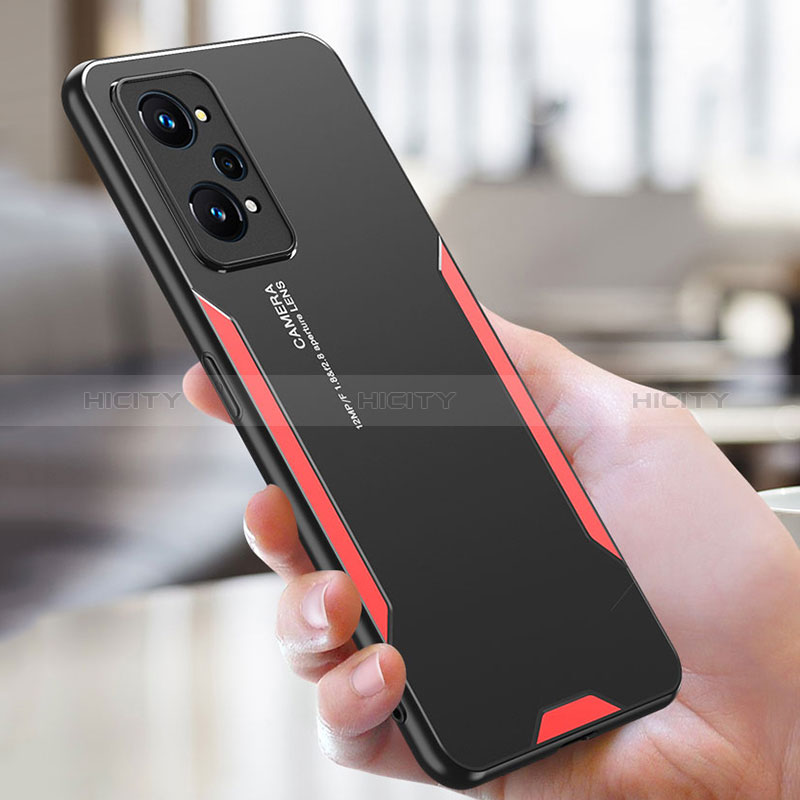 Coque Luxe Aluminum Metal Housse et Bumper Silicone Etui PB1 pour Realme Q5 Pro 5G Plus