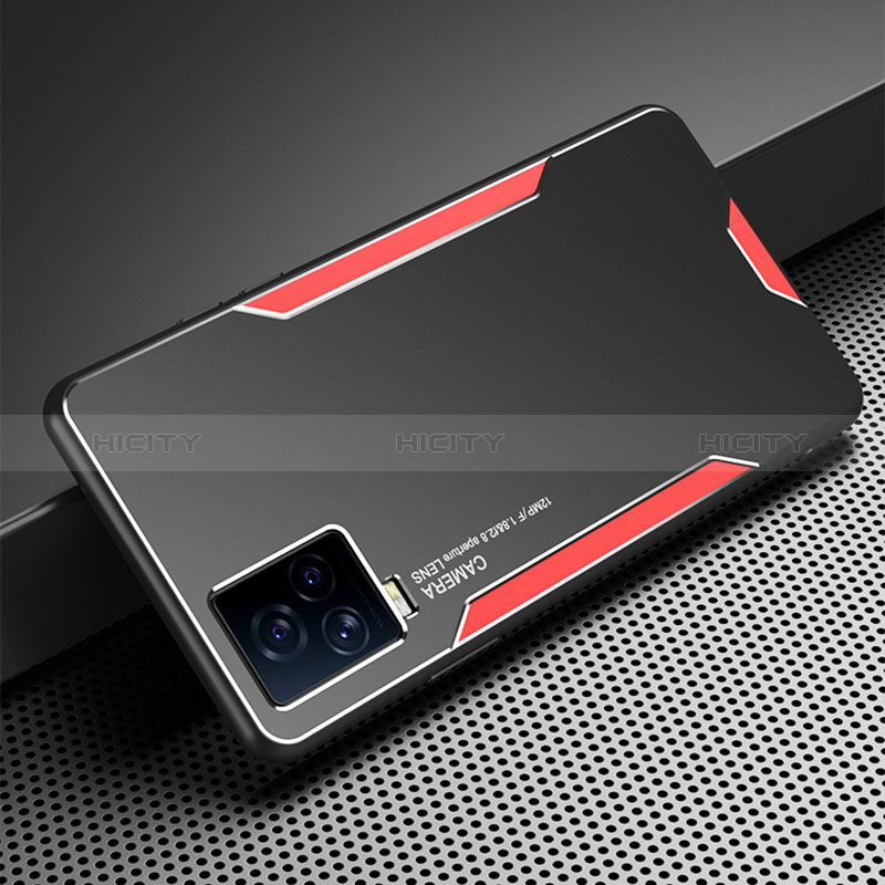 Coque Luxe Aluminum Metal Housse et Bumper Silicone Etui PB1 pour Vivo iQOO 7 5G Plus