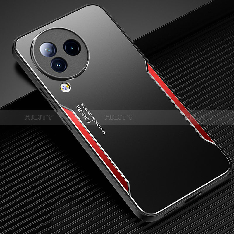 Coque Luxe Aluminum Metal Housse et Bumper Silicone Etui PB1 pour Xiaomi Civi 3 5G Rouge Plus