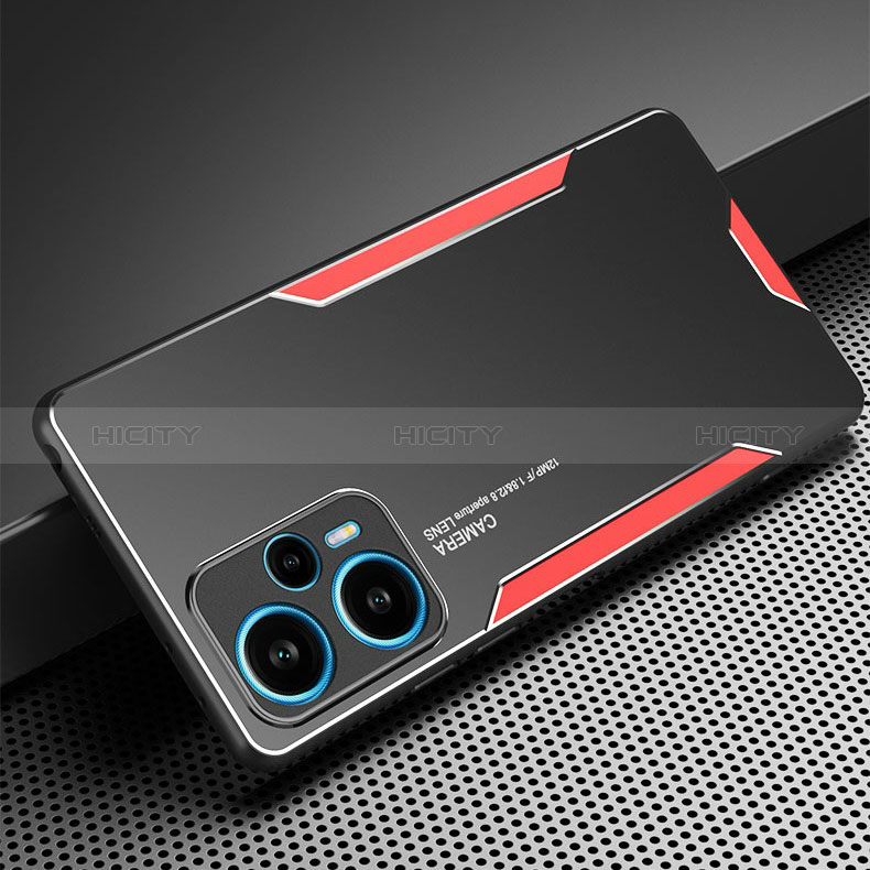 Coque Luxe Aluminum Metal Housse et Bumper Silicone Etui PB1 pour Xiaomi Poco F5 5G Plus