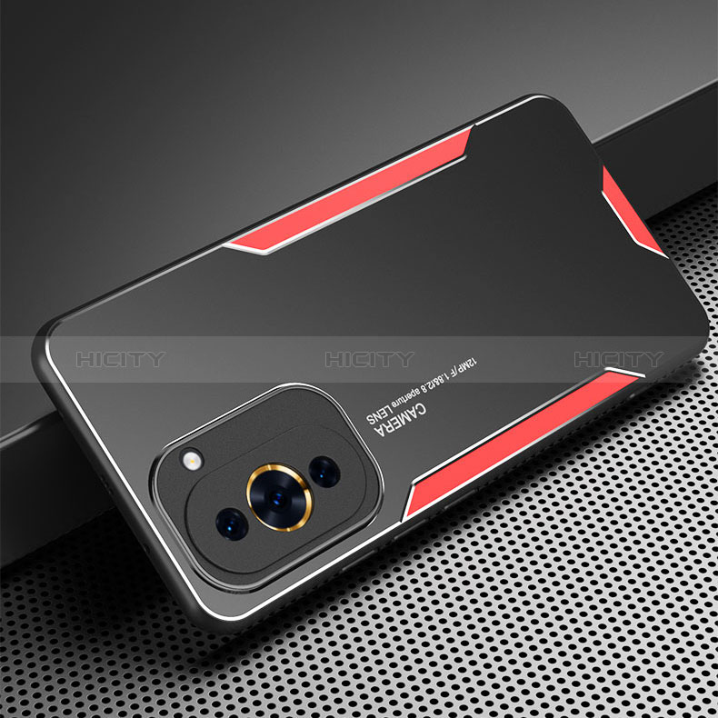 Coque Luxe Aluminum Metal Housse et Bumper Silicone Etui PB2 pour Huawei Nova 10 Pro Plus