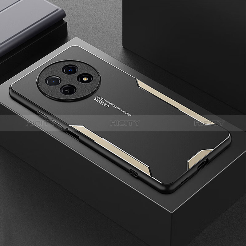 Coque Luxe Aluminum Metal Housse et Bumper Silicone Etui PB2 pour Huawei Nova Y91 Plus