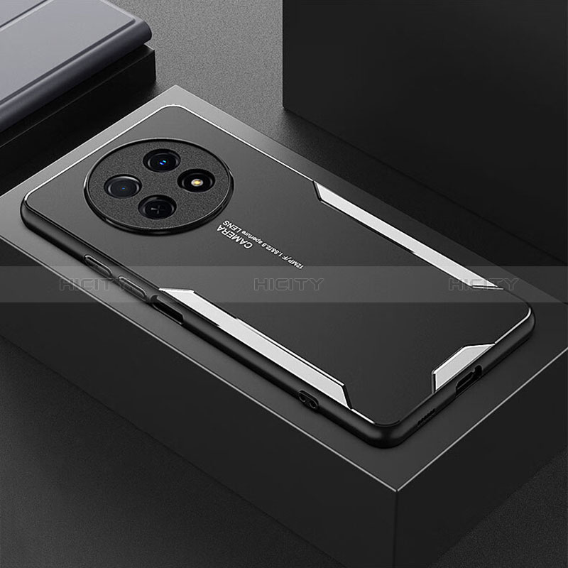 Coque Luxe Aluminum Metal Housse et Bumper Silicone Etui PB2 pour Huawei Nova Y91 Plus