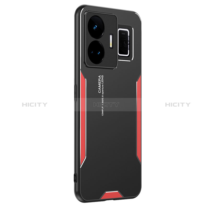 Coque Luxe Aluminum Metal Housse et Bumper Silicone Etui PB2 pour Realme GT Neo5 240W 5G Rouge Plus