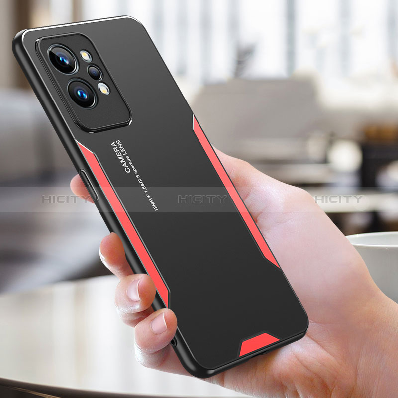 Coque Luxe Aluminum Metal Housse et Bumper Silicone Etui PB2 pour Realme GT2 Pro 5G Plus