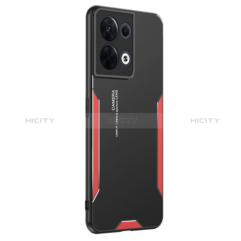 Coque Luxe Aluminum Metal Housse et Bumper Silicone Etui PB2 pour Xiaomi Redmi Note 13 Pro 5G Rouge Plus