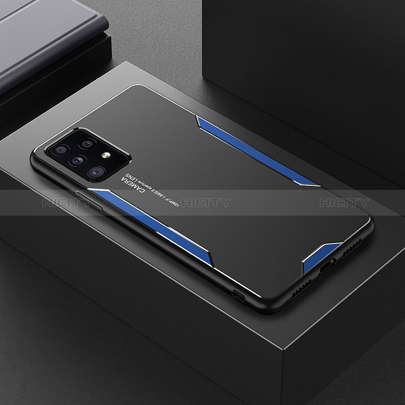 Coque Luxe Aluminum Metal Housse et Bumper Silicone Etui pour Samsung Galaxy A52s 5G Plus