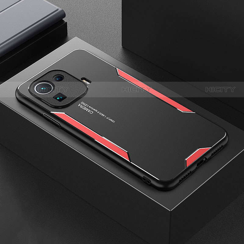 Coque Luxe Aluminum Metal Housse et Bumper Silicone Etui pour Xiaomi Mi 11 Pro 5G Plus