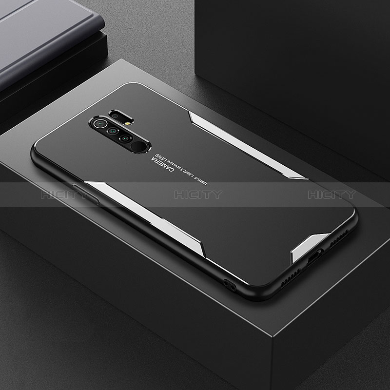 Coque Luxe Aluminum Metal Housse et Bumper Silicone Etui pour Xiaomi Redmi 9 Prime India Plus