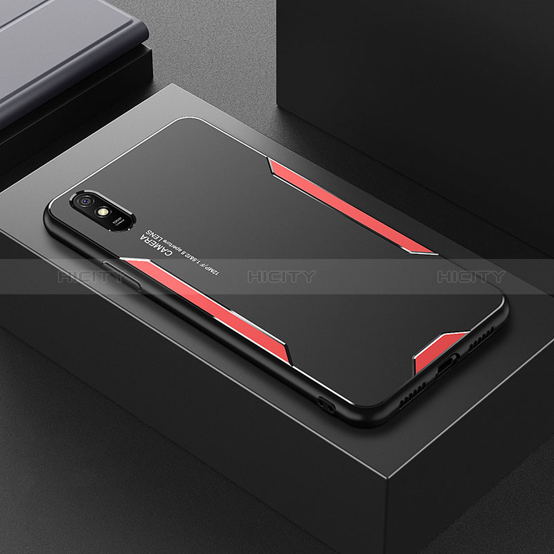 Coque Luxe Aluminum Metal Housse et Bumper Silicone Etui pour Xiaomi Redmi 9A Plus