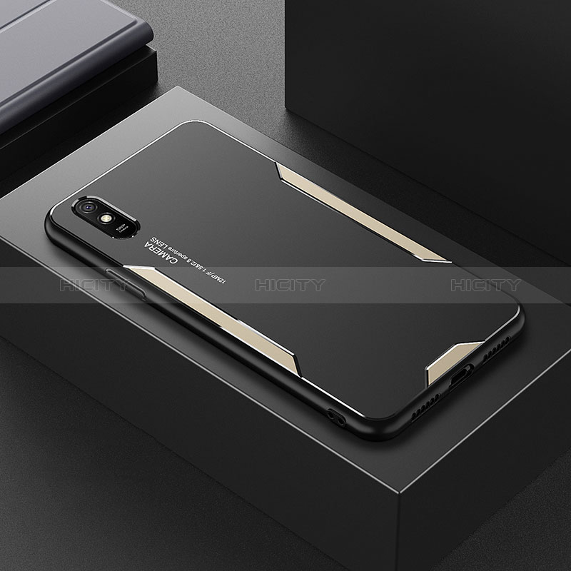 Coque Luxe Aluminum Metal Housse et Bumper Silicone Etui pour Xiaomi Redmi 9A Plus