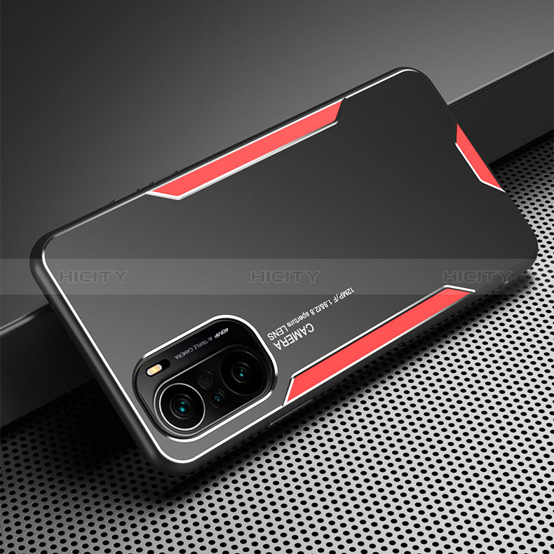 Coque Luxe Aluminum Metal Housse et Bumper Silicone Etui pour Xiaomi Redmi K40 5G Plus