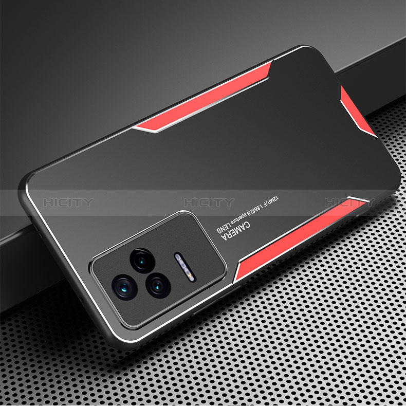 Coque Luxe Aluminum Metal Housse et Bumper Silicone Etui pour Xiaomi Redmi K40S 5G Plus