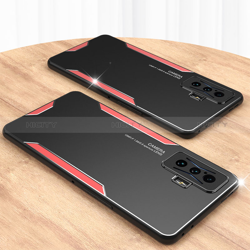 Coque Luxe Aluminum Metal Housse et Bumper Silicone Etui pour Xiaomi Redmi K50 Gaming 5G Plus