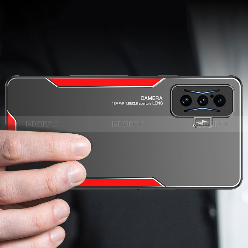 Coque Luxe Aluminum Metal Housse et Bumper Silicone Etui pour Xiaomi Redmi K50 Gaming 5G Plus