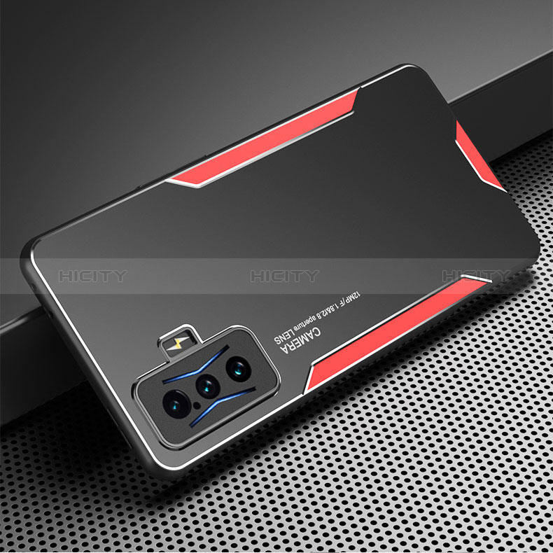 Coque Luxe Aluminum Metal Housse et Bumper Silicone Etui pour Xiaomi Redmi K50 Gaming 5G Plus