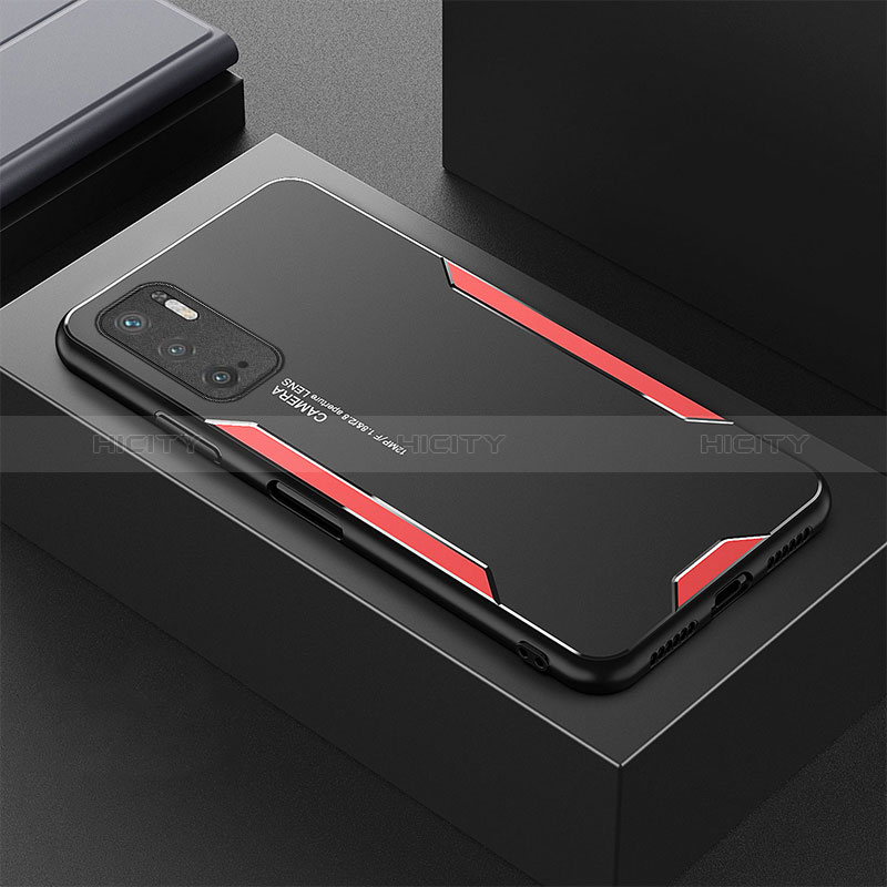 Coque Luxe Aluminum Metal Housse et Bumper Silicone Etui pour Xiaomi Redmi Note 10 5G Plus