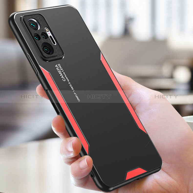 Coque Luxe Aluminum Metal Housse et Bumper Silicone Etui pour Xiaomi Redmi Note 10 Pro Max Plus