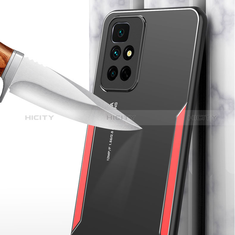 Coque Luxe Aluminum Metal Housse et Bumper Silicone Etui pour Xiaomi Redmi Note 11 4G (2021) Plus