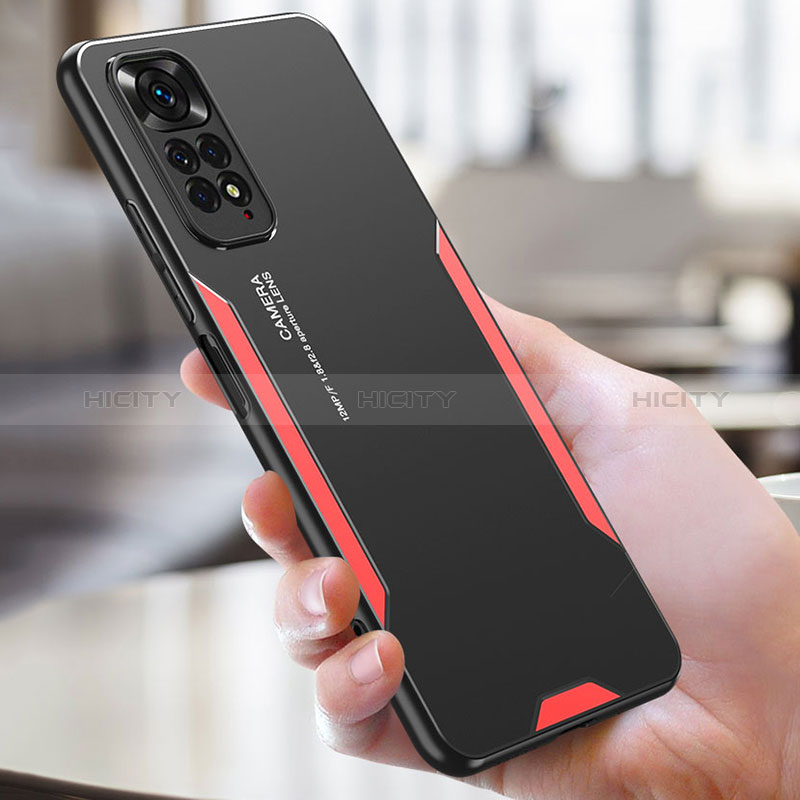 Coque Luxe Aluminum Metal Housse et Bumper Silicone Etui pour Xiaomi Redmi Note 11 Pro 4G Plus