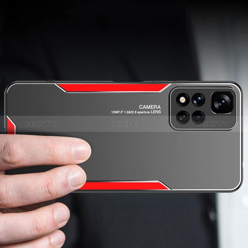 Coque Luxe Aluminum Metal Housse et Bumper Silicone Etui pour Xiaomi Redmi Note 11 Pro+ Plus 5G Plus