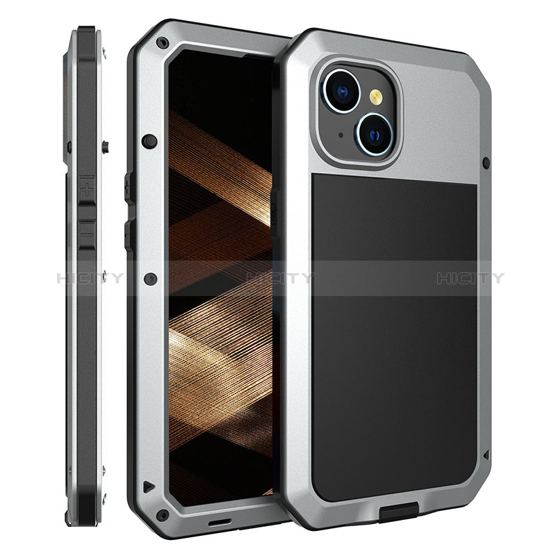 Coque Luxe Aluminum Metal Housse Etui 360 Degres HJ2 pour Apple iPhone 14 Plus