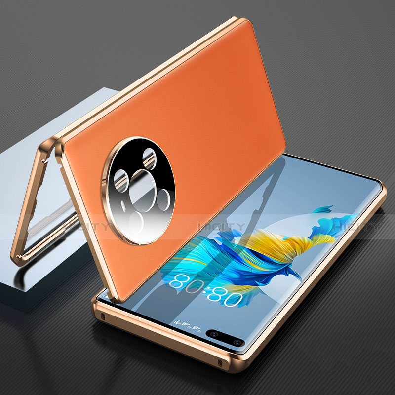 Coque Luxe Aluminum Metal Housse Etui 360 Degres K04 pour Huawei Mate 40E Pro 4G Orange Plus