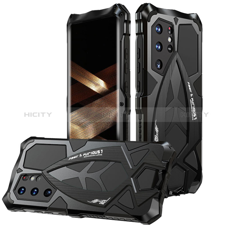 Coque Luxe Aluminum Metal Housse Etui 360 Degres M01 pour Samsung Galaxy S24 Ultra 5G Plus