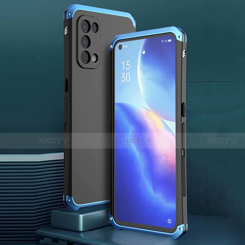 Coque Luxe Aluminum Metal Housse Etui 360 Degres M02 pour Oppo Reno5 5G Plus