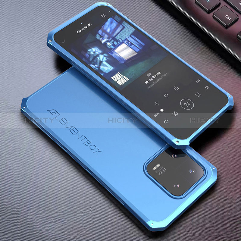 Coque Luxe Aluminum Metal Housse Etui 360 Degres pour Xiaomi Mi 13 5G Bleu Plus