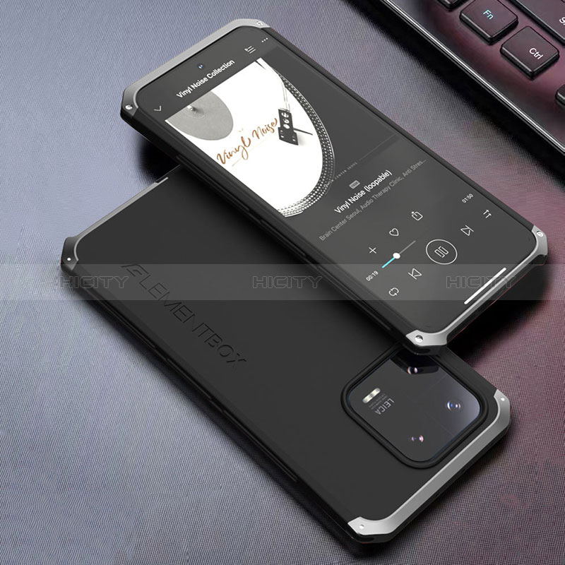 Coque Luxe Aluminum Metal Housse Etui 360 Degres pour Xiaomi Mi 13 5G Noir Plus