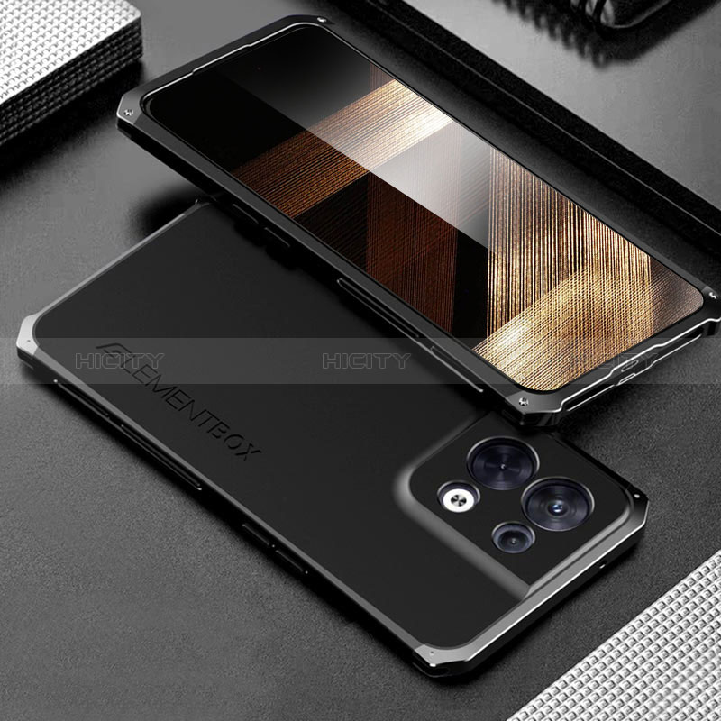 Coque Luxe Aluminum Metal Housse Etui 360 Degres pour Xiaomi Redmi Note 13 Pro 5G Noir Plus