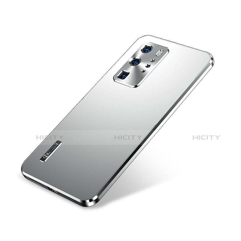 Coque Luxe Aluminum Metal Housse Etui A01 pour Huawei P40 Pro Argent Plus