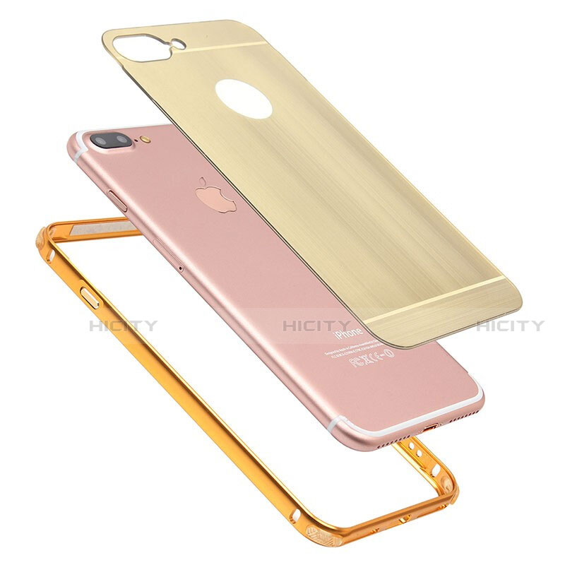 Coque Luxe Aluminum Metal Housse Etui M01 pour Apple iPhone 7 Plus Plus