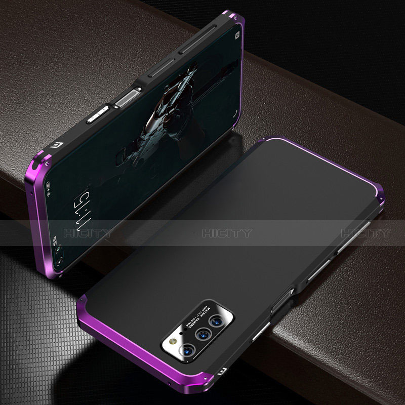 Coque Luxe Aluminum Metal Housse Etui M01 pour Huawei Honor V30 Pro 5G Violet Plus