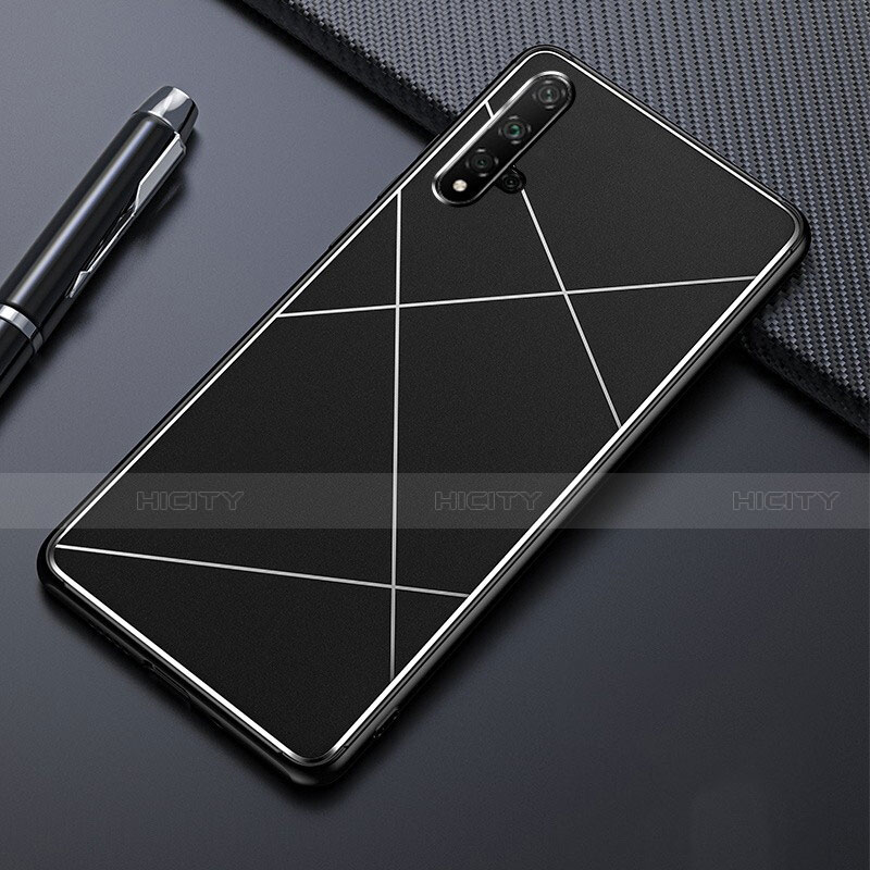 Coque Luxe Aluminum Metal Housse Etui M01 pour Huawei Nova 5 Noir Plus