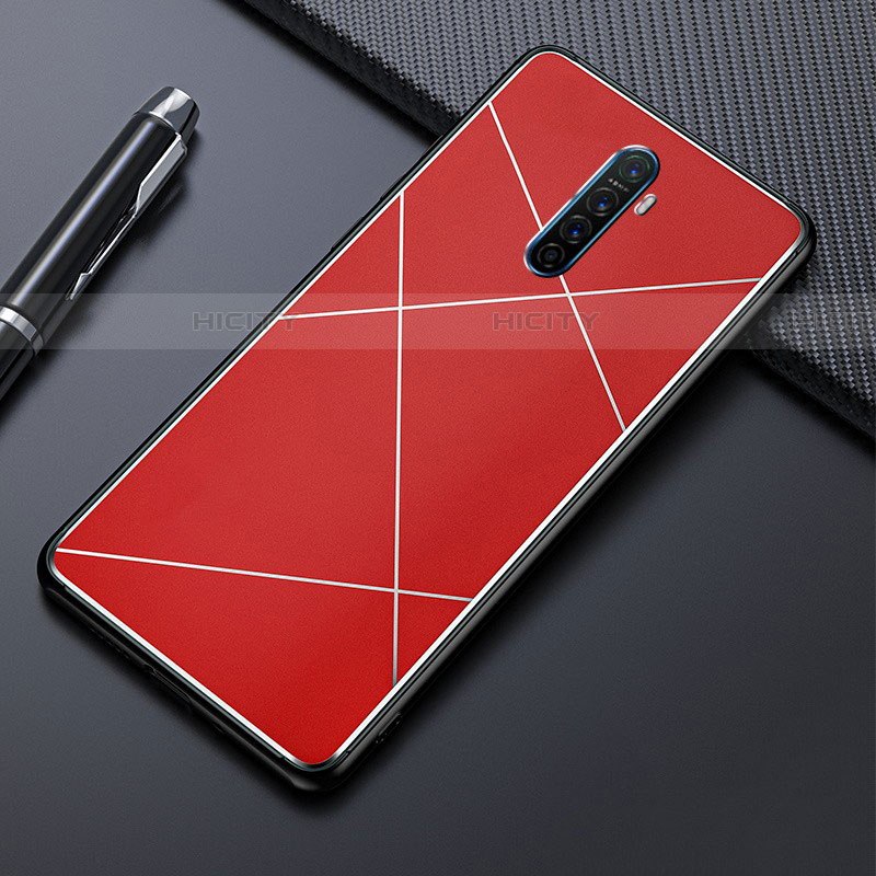 Coque Luxe Aluminum Metal Housse Etui M01 pour Oppo Reno Ace Rouge Plus