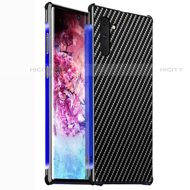 Coque Luxe Aluminum Metal Housse Etui M02 pour Samsung Galaxy Note 10 5G Bleu Plus