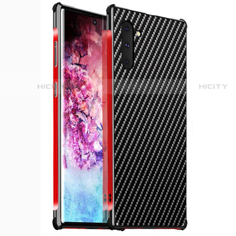 Coque Luxe Aluminum Metal Housse Etui M02 pour Samsung Galaxy Note 10 5G Rouge Plus