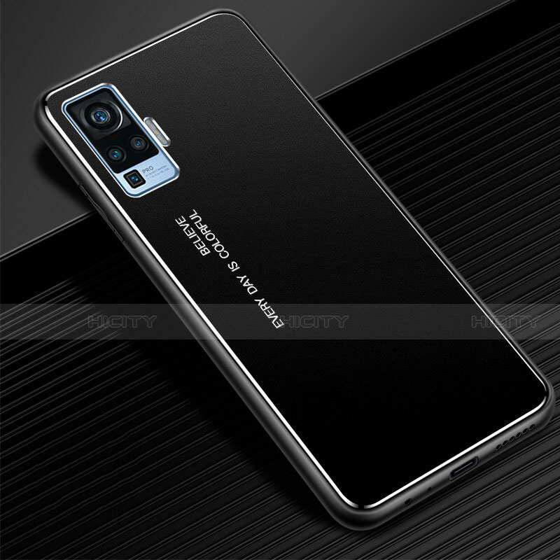 Coque Luxe Aluminum Metal Housse Etui M03 pour Vivo X51 5G Noir Plus