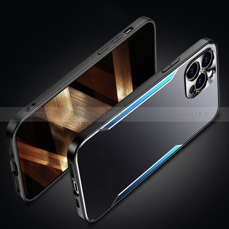 Coque Luxe Aluminum Metal Housse Etui M05 pour Apple iPhone 14 Pro Max Plus