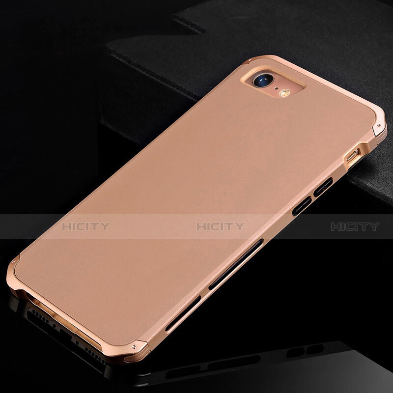 Coque Luxe Aluminum Metal Housse Etui pour Apple iPhone 7 Or Plus