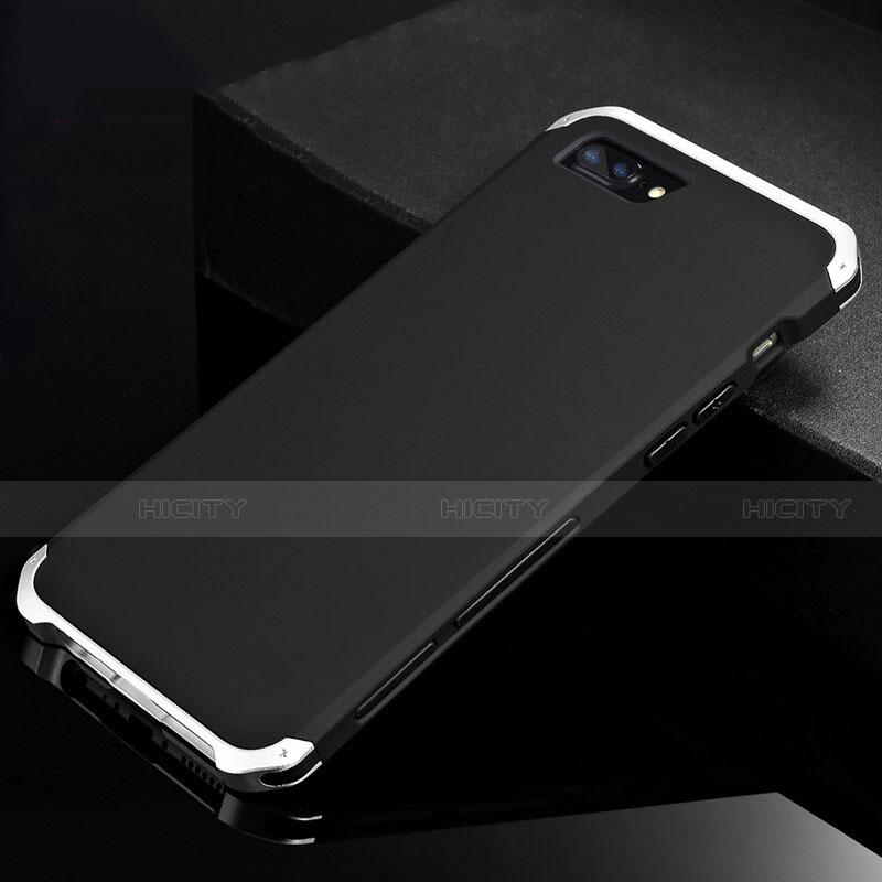 Coque Luxe Aluminum Metal Housse Etui pour Apple iPhone 7 Plus Argent et Noir Plus