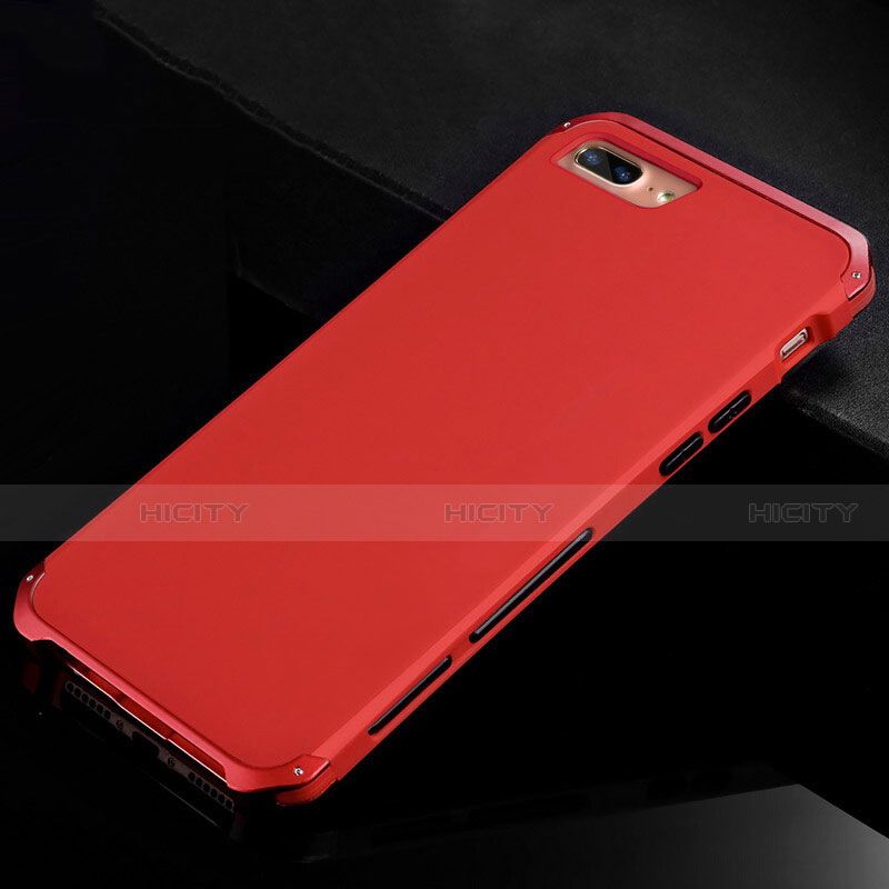 Coque Luxe Aluminum Metal Housse Etui pour Apple iPhone 7 Plus Rouge Plus