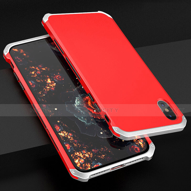 Coque Luxe Aluminum Metal Housse Etui pour Apple iPhone X Colorful Plus