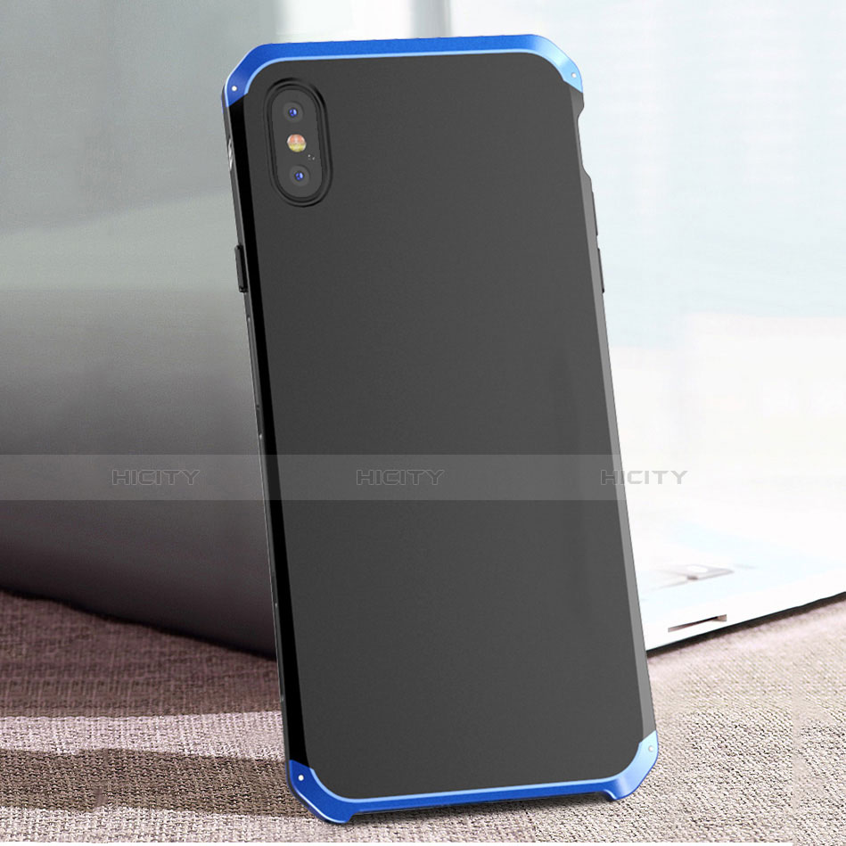 Coque Luxe Aluminum Metal Housse Etui pour Apple iPhone X Plus